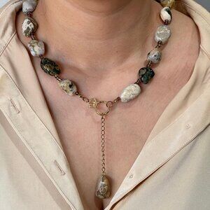 Ocean Jasper Statement Necklace